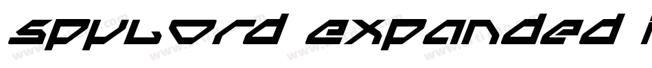 Spylord Expanded Italic字体转换